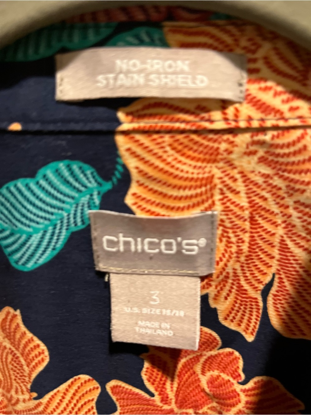 05. WOMENS CHICO’S 3/XL DETAIL TOP - Picture 6 of 8